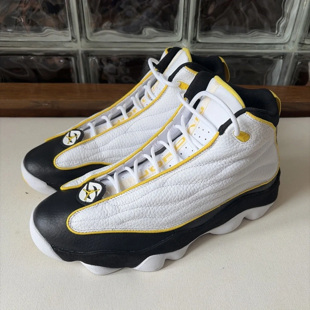 Nike Air Jordan PRO STRONG White Tour Yellow Black DC8418-107 Mens Shoes US 11
